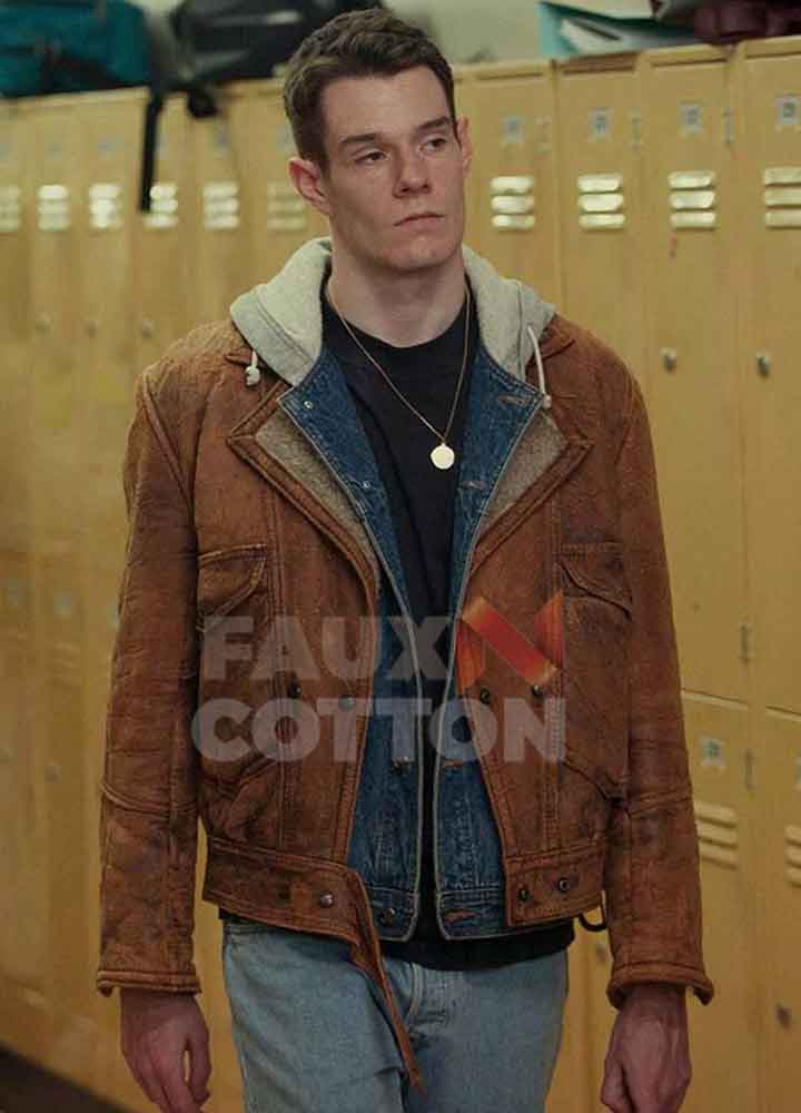 Sex Education Connor Swindells Brown Jacket